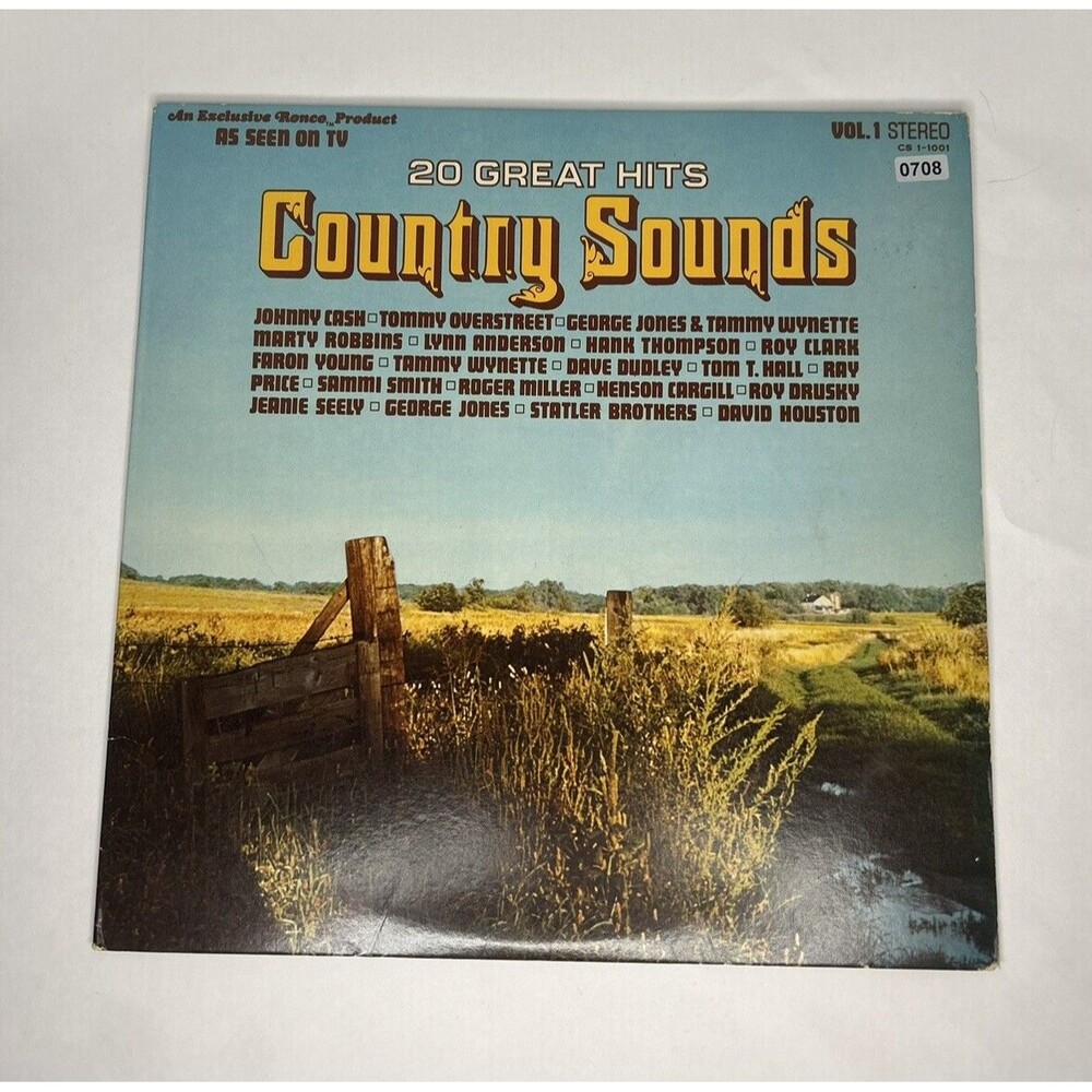 Vintage 20 Great Hits Country Sounds Vinyl Record Music